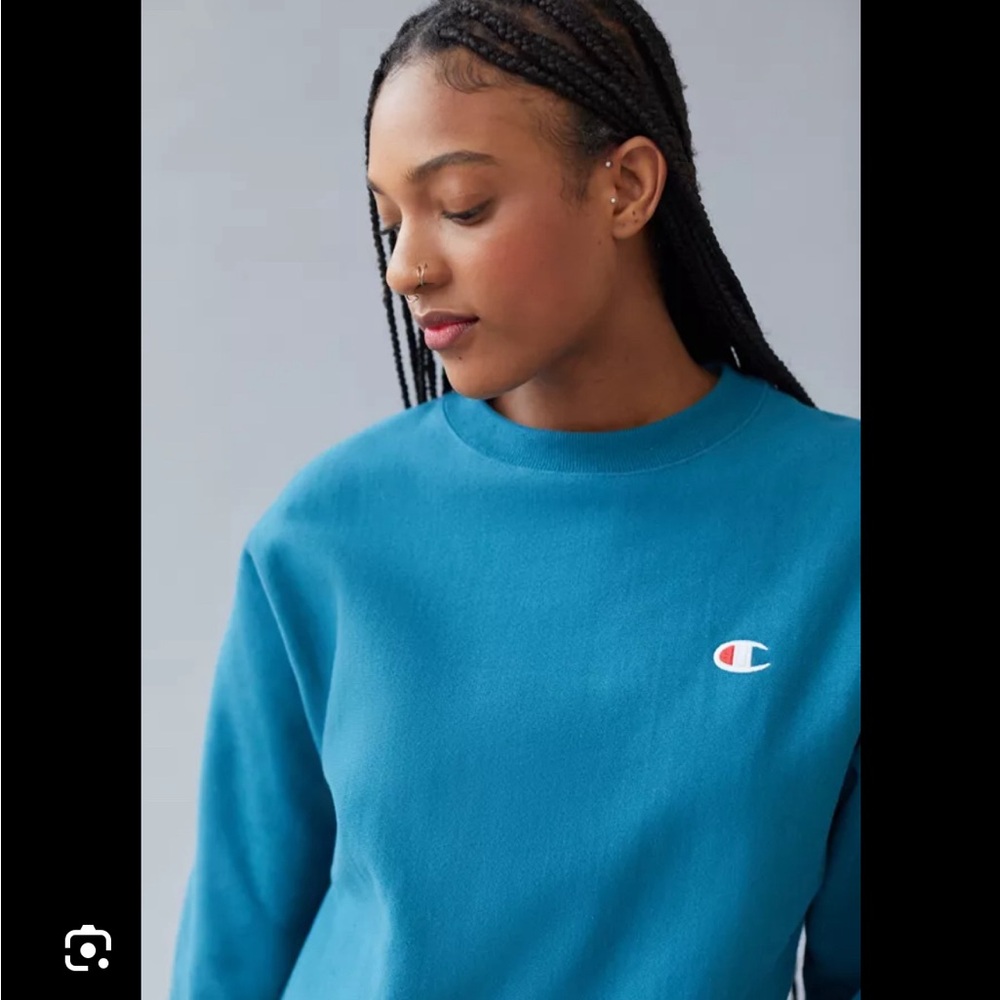 Champion Reverse Weave Blue Crewneck Size Small